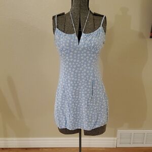 Aeropostale Sky Blue Floral Mini Dress